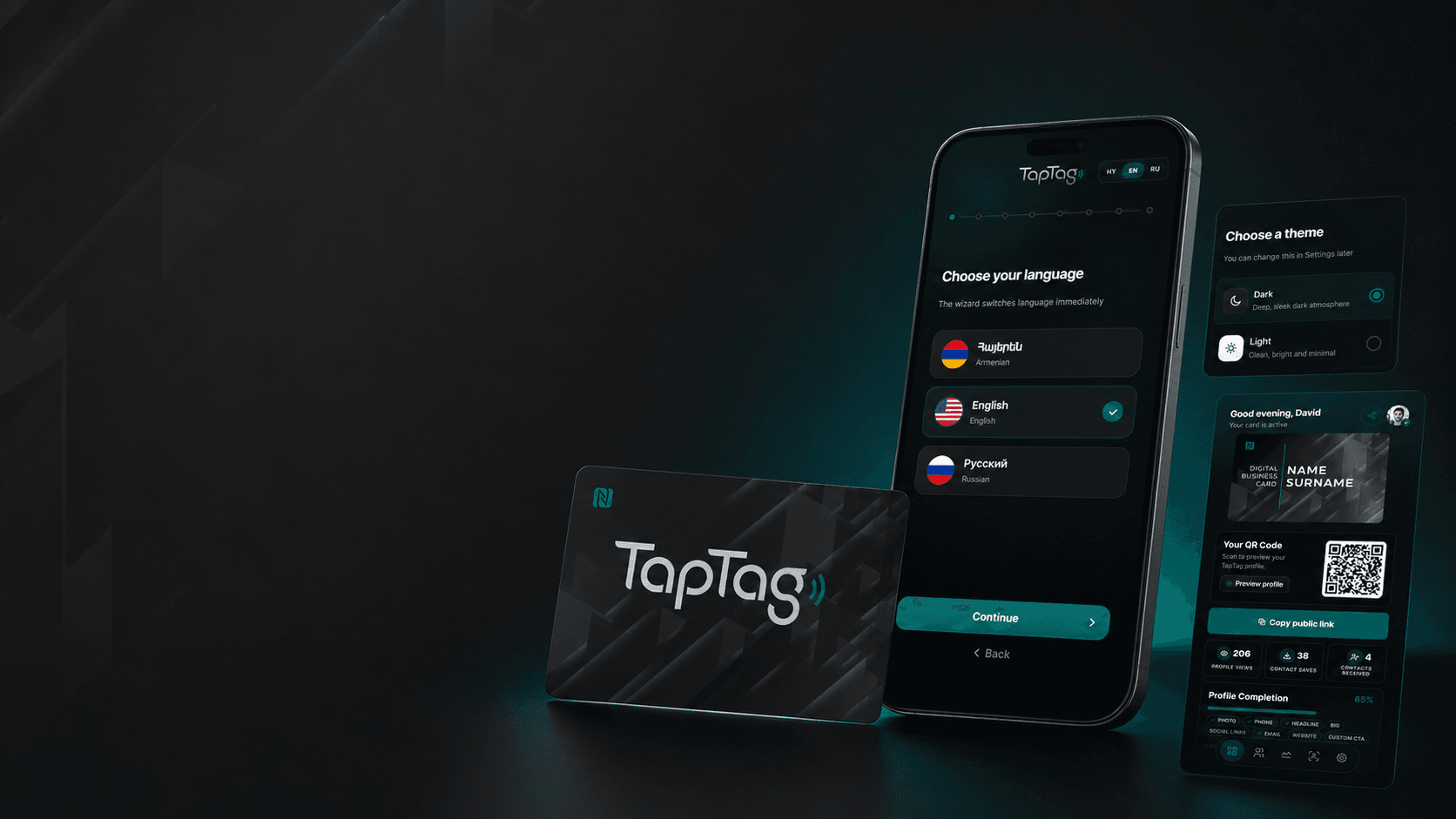 TapTag onboarding flow